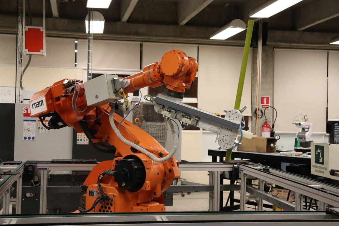 Robotics lab with egocentric dataset collection hardware and training data infrastructure