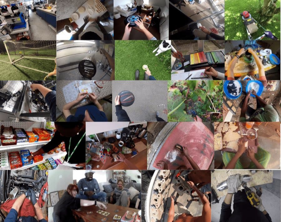 Diverse egocentric video activities from managed collection programs - outsourced video data collection across environments for embodied AI and robotics training data